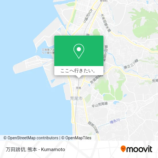 万田踏切地図