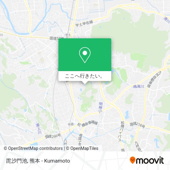 毘沙門池地図