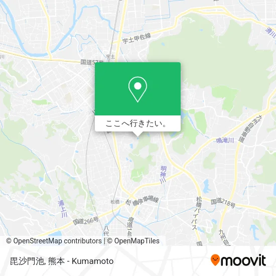 毘沙門池地図