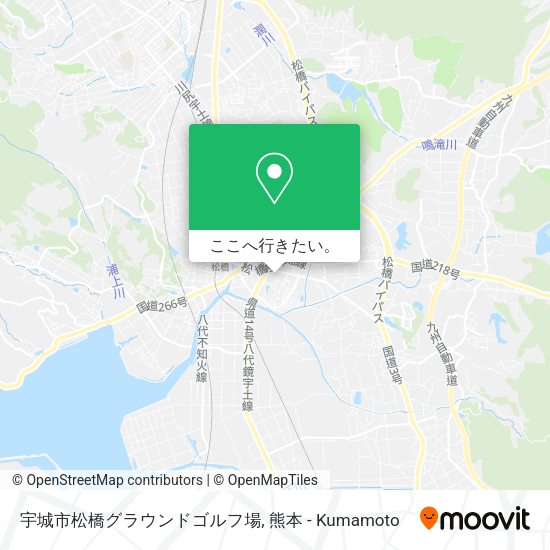 宇城市松橋グラウンドゴルフ場地図