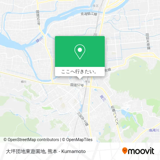 大坪団地東遊園地地図