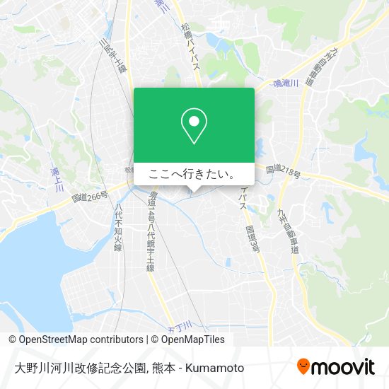 大野川河川改修記念公園地図