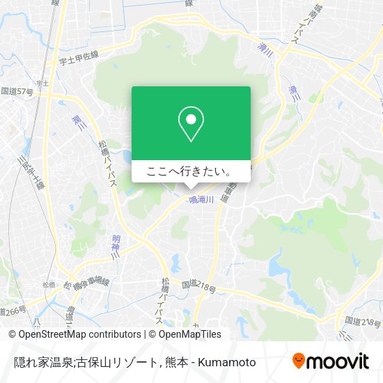隠れ家温泉;古保山リゾート地図