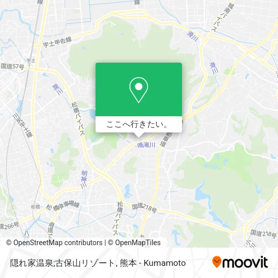 隠れ家温泉;古保山リゾート地図