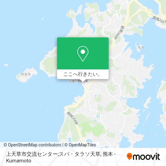 上天草市交流センター;スパ・タラソ天草地図