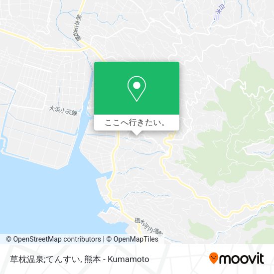草枕温泉;てんすい地図