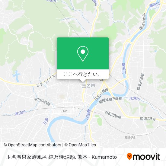 玉名温泉家族風呂 純乃時;湯願地図