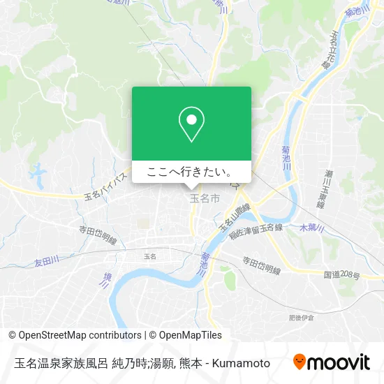 玉名温泉家族風呂 純乃時;湯願地図