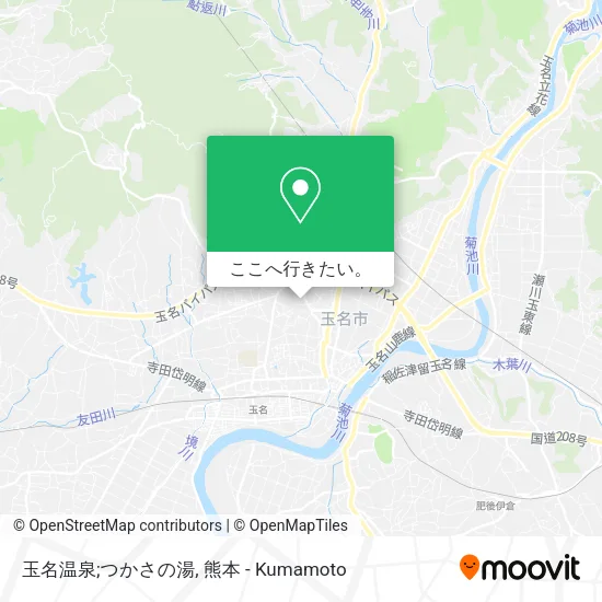玉名温泉;つかさの湯地図