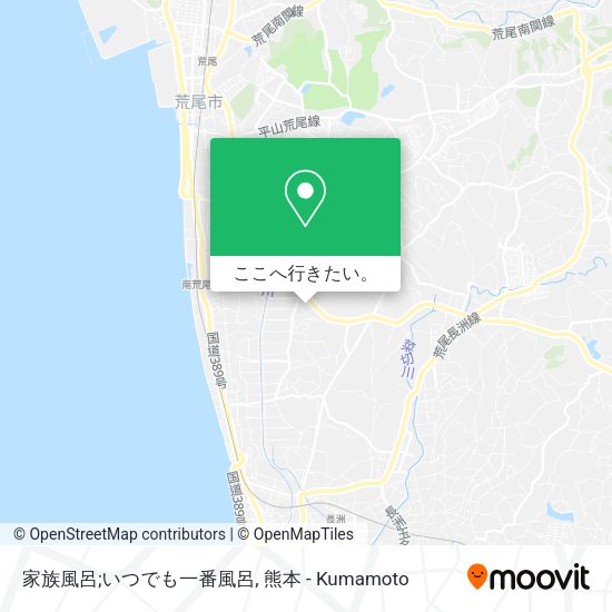 家族風呂;いつでも一番風呂地図
