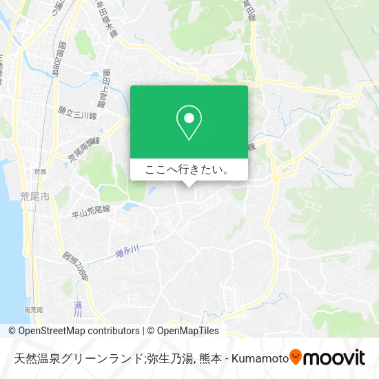 天然温泉グリーンランド;弥生乃湯地図