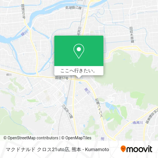 マクドナルド クロス21uto店地図