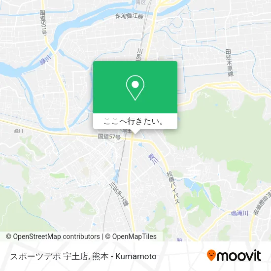 スポーツデポ 宇土店地図