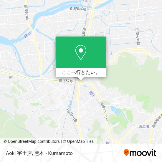 Aoki 宇土店地図
