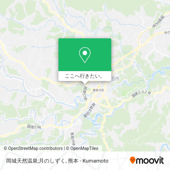 岡城天然温泉;月のしずく地図