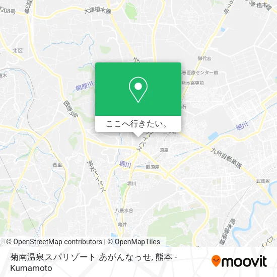 菊南温泉スパリゾート あがんなっせ地図