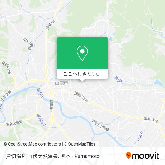 貸切湯舟;山伏天然温泉地図