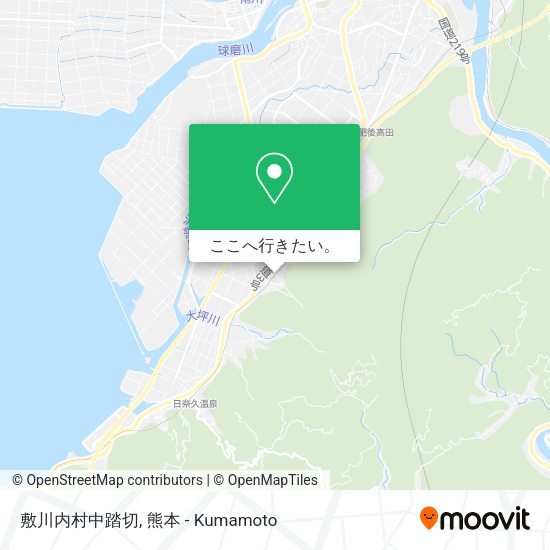 敷川内村中踏切地図