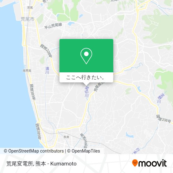 荒尾変電所地図