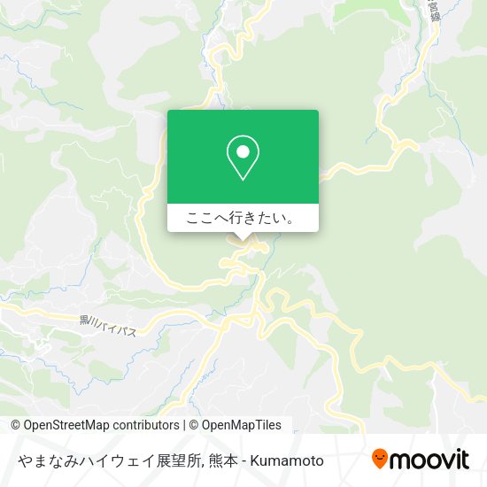 やまなみハイウェイ展望所地図
