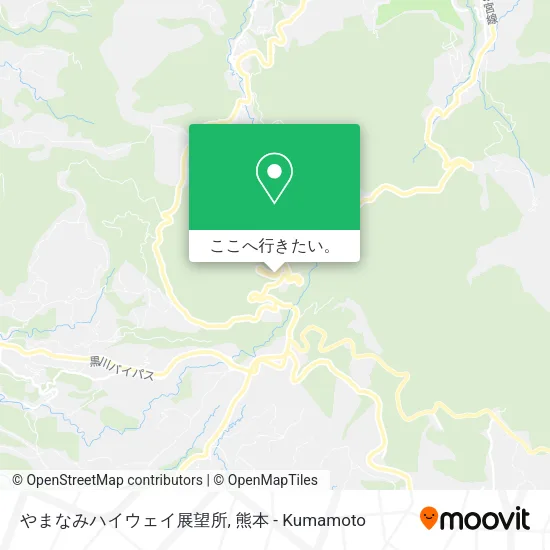 やまなみハイウェイ展望所地図