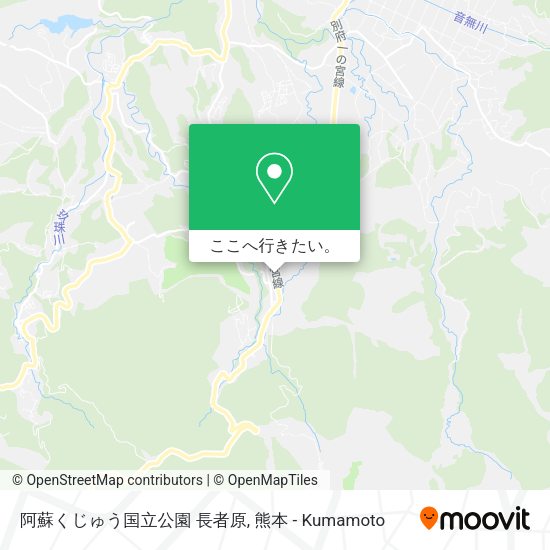 阿蘇くじゅう国立公園 長者原地図