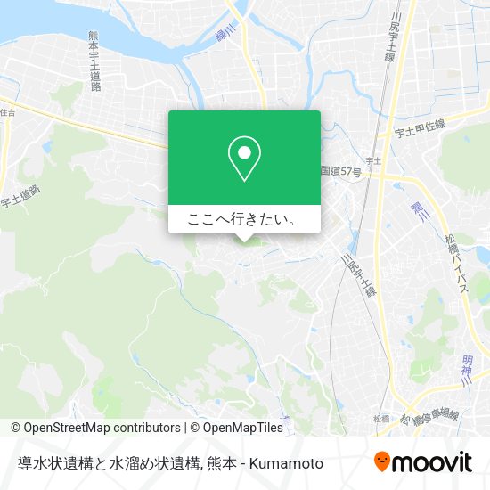 導水状遺構と水溜め状遺構地図