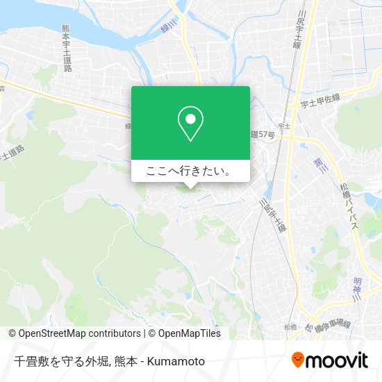 千畳敷を守る外堀地図