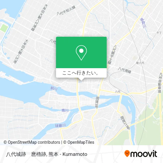 八代城跡　麿櫓跡地図