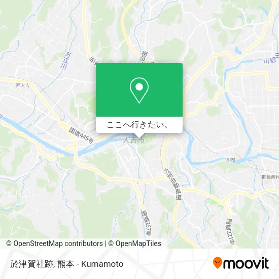 於津賀社跡地図