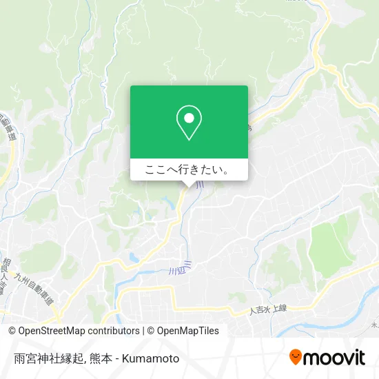 雨宮神社縁起地図