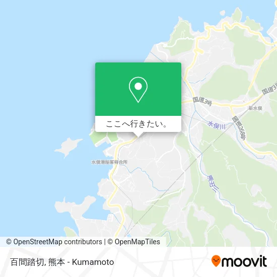 百間踏切地図