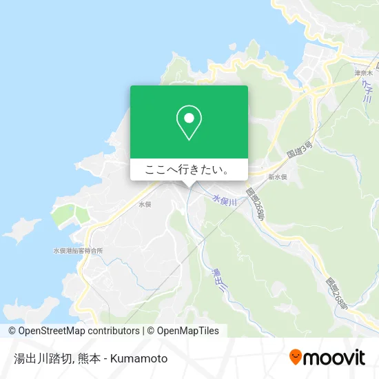 湯出川踏切地図