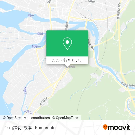 平山踏切地図
