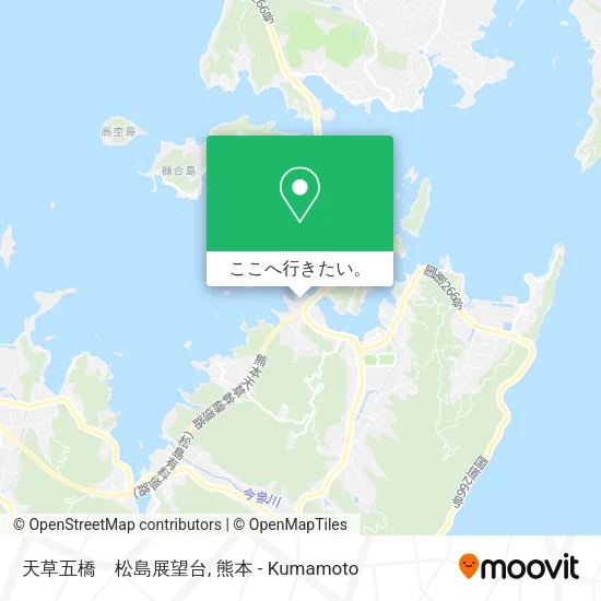 天草五橋　松島展望台地図