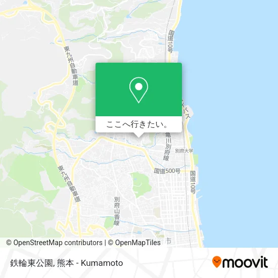鉄輪東公園地図