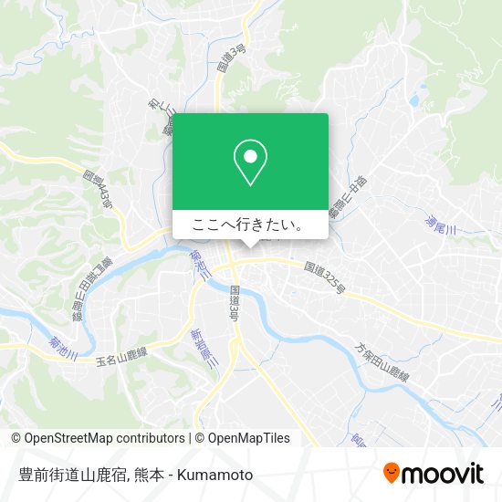 豊前街道山鹿宿地図