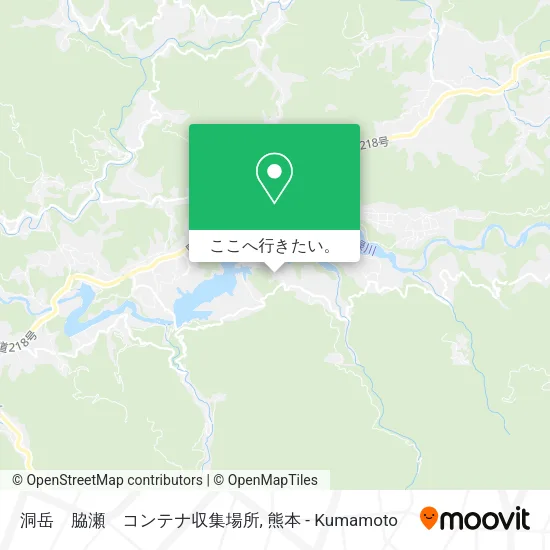 洞岳　脇瀬　コンテナ収集場所地図