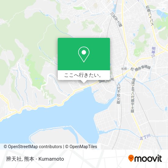 辨天社地図