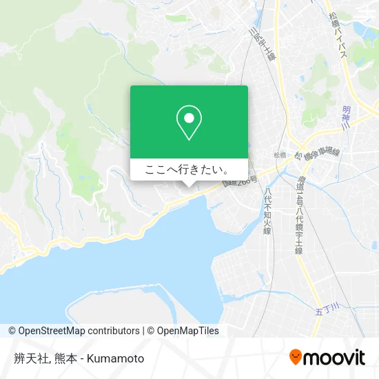 辨天社地図