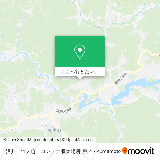 涌井　竹ノ迫　コンテナ収集場所地図