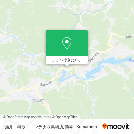 涌井　峙原　コンテナ収集場所地図