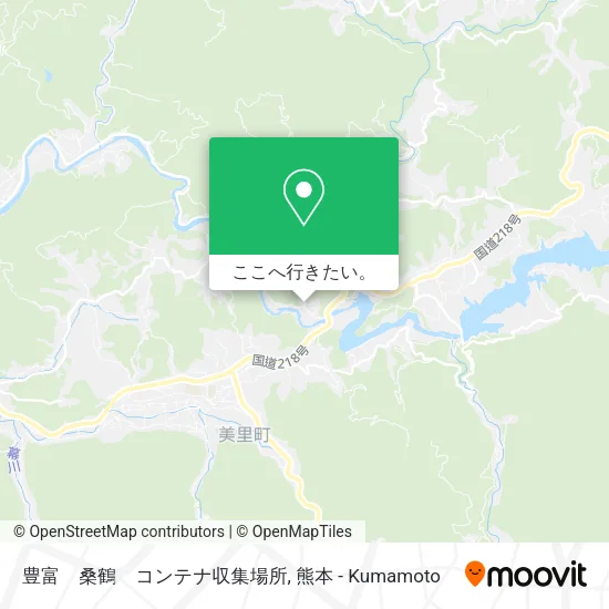 豊富　桑鶴　コンテナ収集場所地図