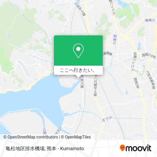 亀松地区排水機場地図
