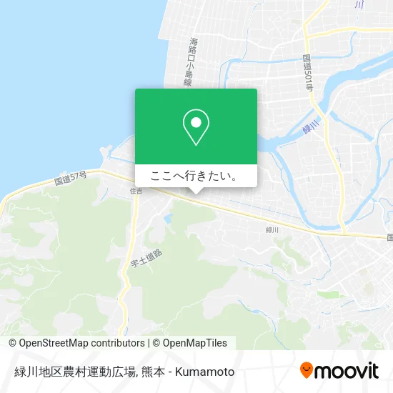 緑川地区農村運動広場地図