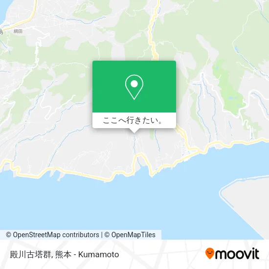 殿川古塔群地図