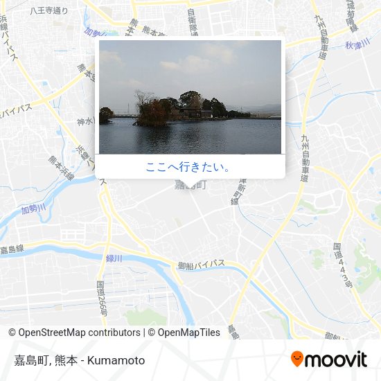 嘉島町地図