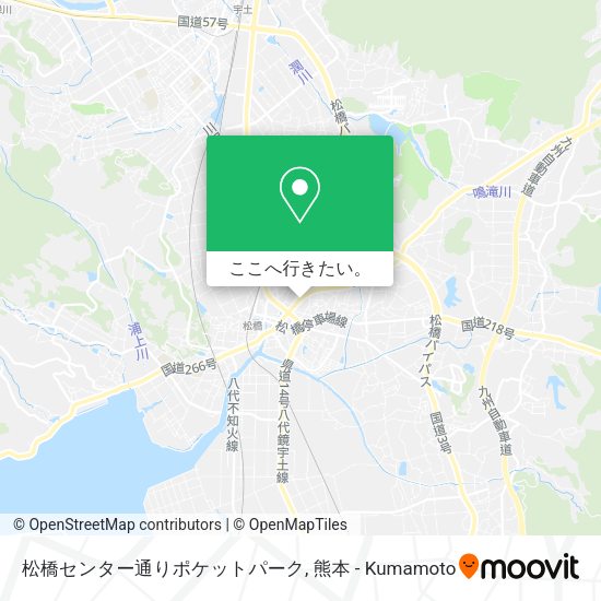 松橋センター通りポケットパーク地図