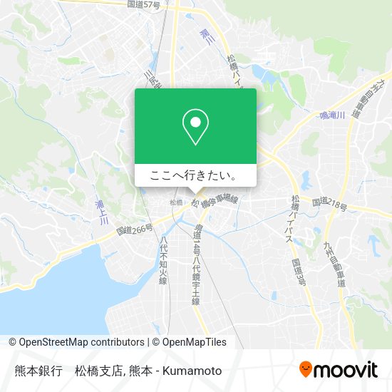 熊本銀行　松橋支店地図