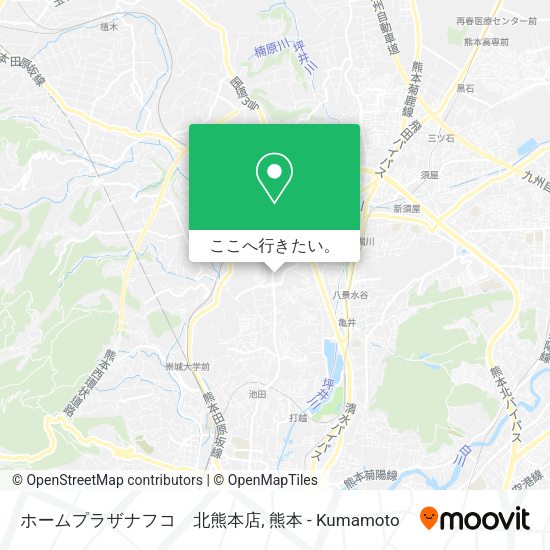 ホームプラザナフコ　北熊本店地図